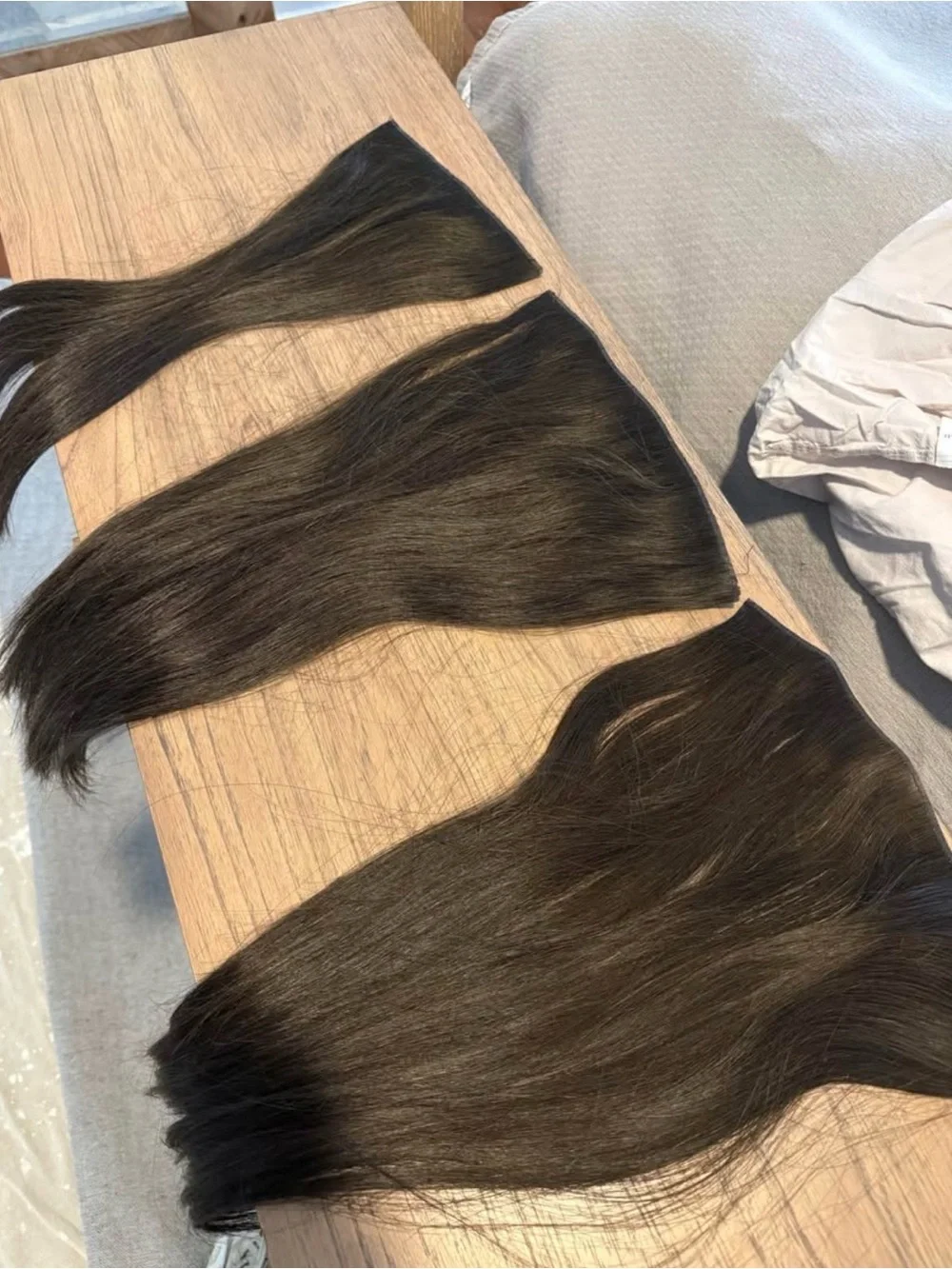 KOVI Natural Dark Brown Weft Hair Extensions - 3 Piece Set